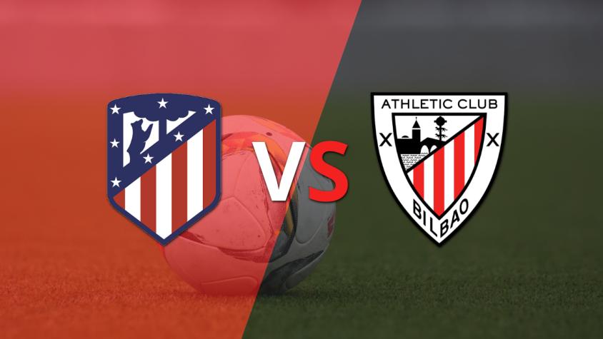 ¡Entretiempo! Atlético de Madrid y Athletic Bilbao  empatan 1-1