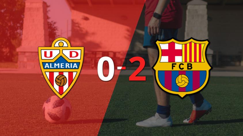 Con dos goles de Fermín López, Barcelona venció a Almería