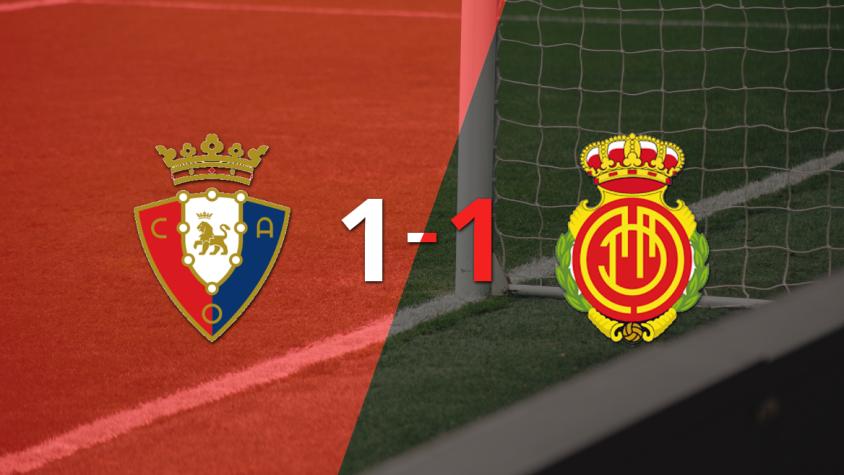 Osasuna y Mallorca se repartieron los puntos en un 1 a 1