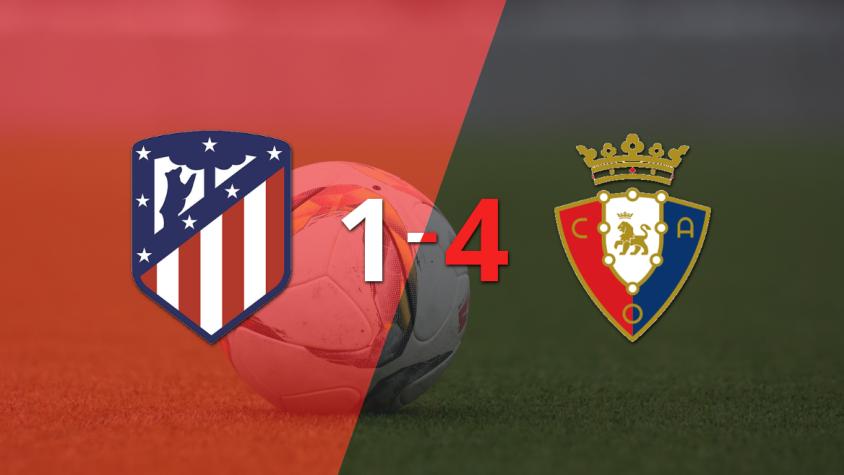 Goleada de Osasuna a Atlético de Madrid con doblete de Raul García incluído 