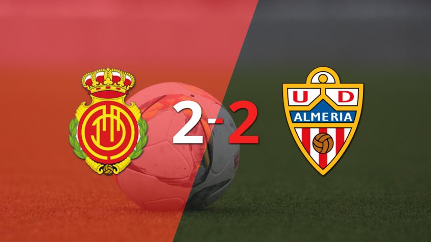 Mallorca y Almería igualaron por 2 en un vibrante partido