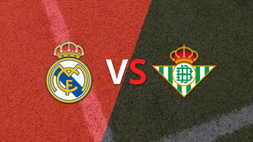 Real Madrid y Betis llegan al segundo tiempo sin goles