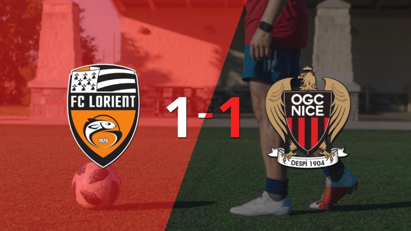 Lorient y Nice se reparten los puntos y empatan 1-1