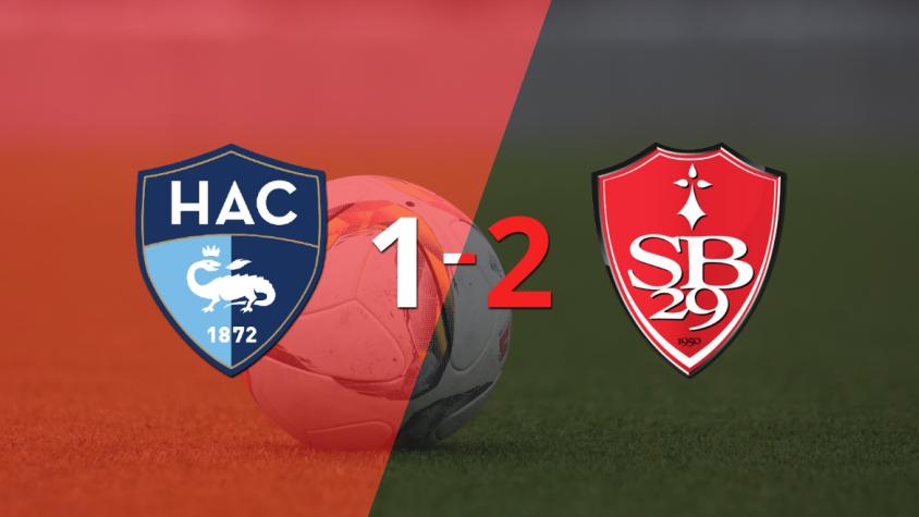 Victoria apretada de Stade Brestois por 2-1 sobre Le Havre AC