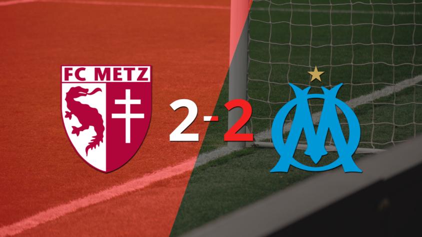 Vibrante 2-2 entre Metz y Olympique de Marsella