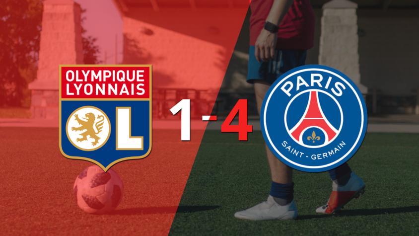 Con doblete de Kylian Mbappé, PSG liquidó 4-1 a Olympique Lyon