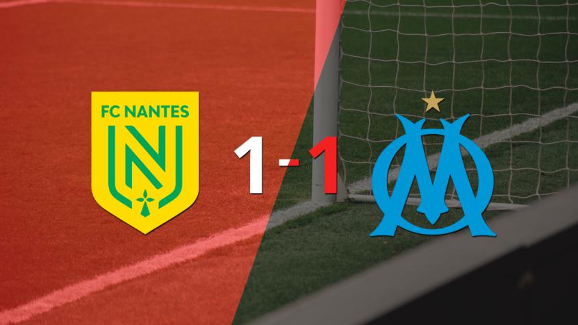 Nantes y Olympique de Marsella se repartieron los puntos en un 1 a 1