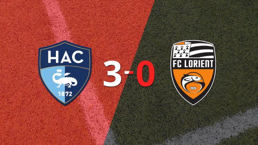 Le Havre AC liquidó en su casa a Lorient por 3 a 0