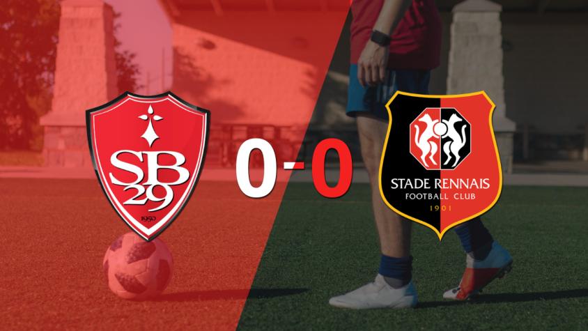 Sin muchas emociones, Stade Brestois y Stade Rennes empataron 0-0