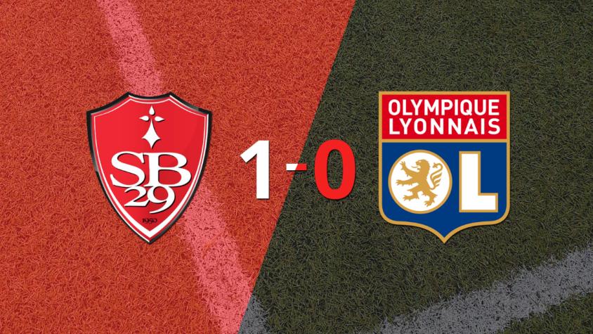 Stade Brestois le ganó 1-0 como local a Olympique Lyon