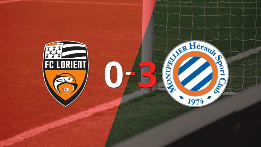 Lorient cayó ante Montpellier con dos goles de Akor Adams