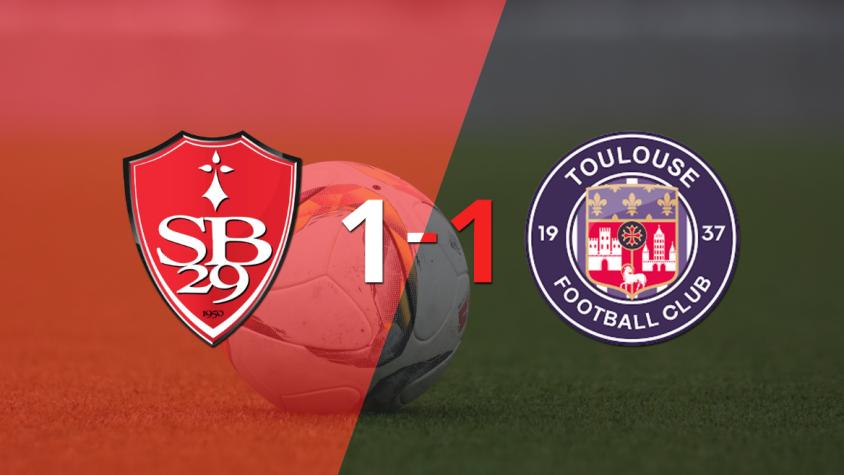 Reparto de puntos en el empate a uno entre Stade Brestois y Toulouse