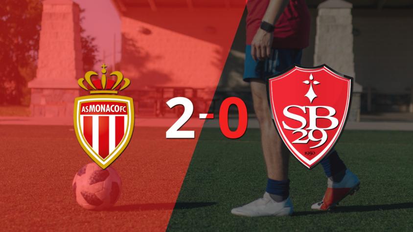 Sólido triunfo de Mónaco por 2-0 frente a Stade Brestois