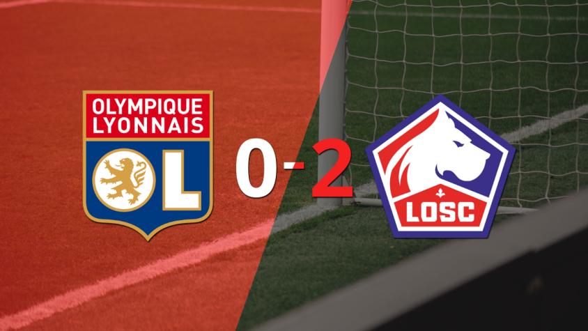 Lille, de visitante, derrotó 2-0 a Olympique Lyon