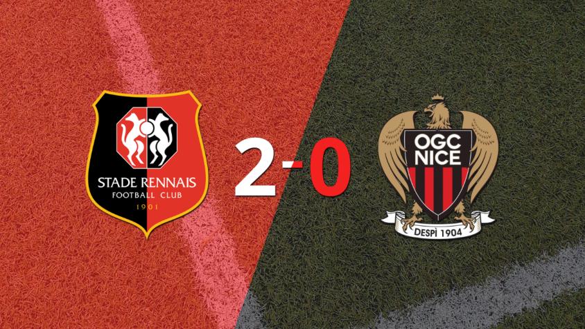 En su casa, Stade Rennes derrotó por 2-0 a Nice