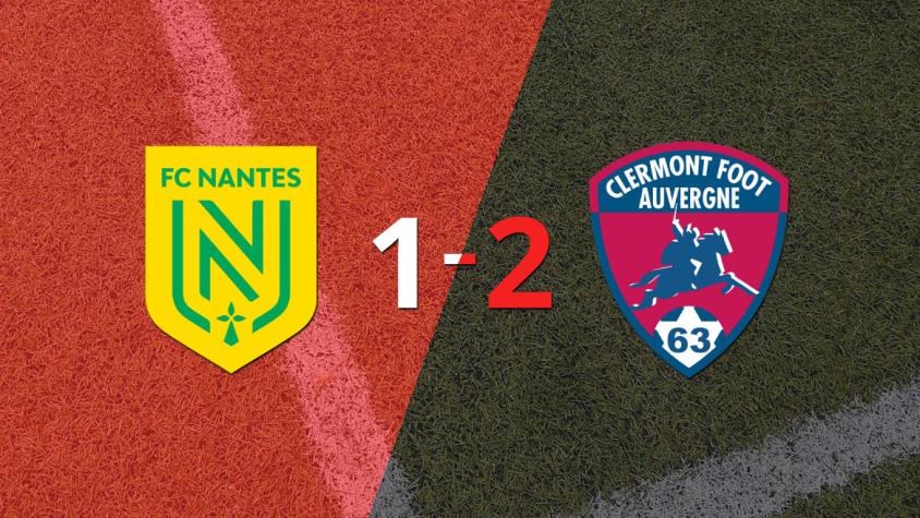 Clermont Foot sacó el triunfo 2-1 en su visita a Nantes