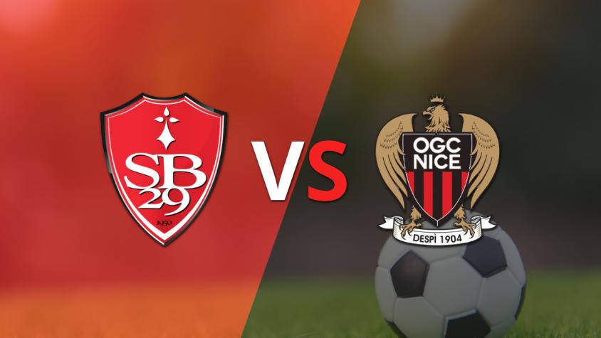 Stade Brestois y Nice empatan sin goles en el inicio del segundo tiempo