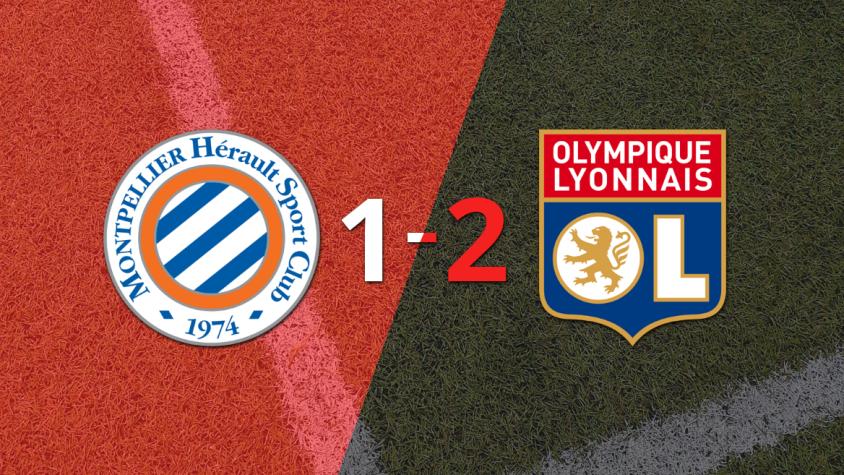 Olympique Lyon sacó el triunfo 2-1 en su visita a Montpellier