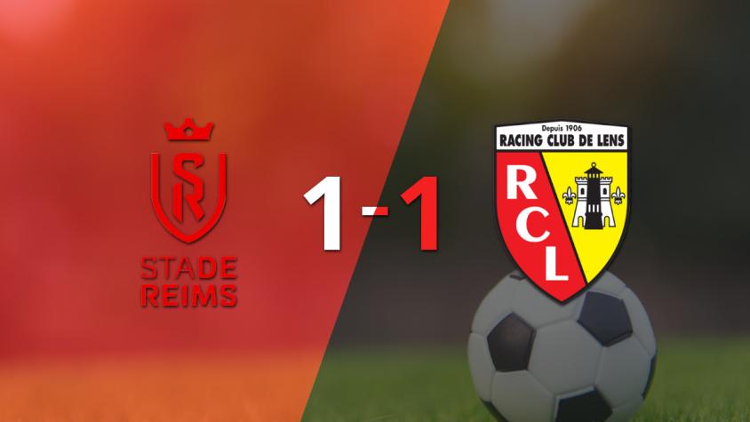 Lens logró sacar el empate a 1 gol en casa de Stade de Reims