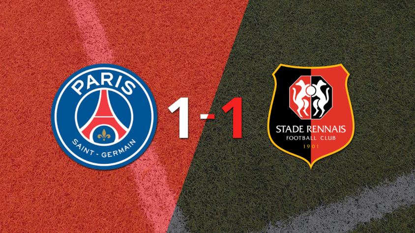 PSG no pudo en casa ante Stade Rennes y empataron 1-1 