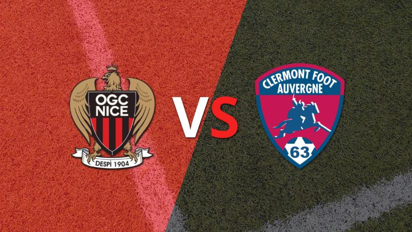 Nice y Clermont Foot llegan al segundo tiempo sin goles