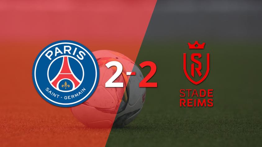 En un emocionante partido, PSG y Stade de Reims empataron 2-2