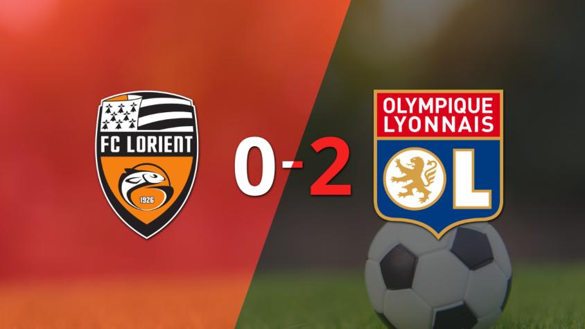 Con dos tantos, Olympique Lyon derrotó a Lorient en su casa