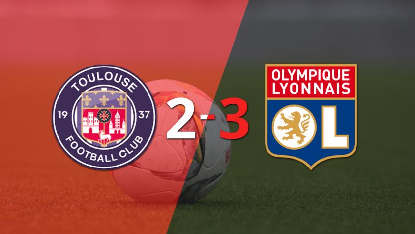 Toulouse fue superado 3-2 en casa por Olympique Lyon