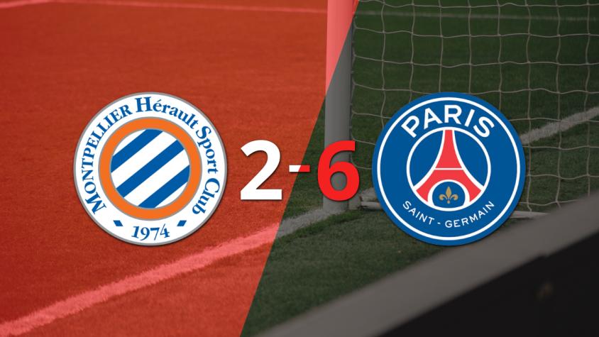 Con hat-trick de Kylian Mbappé, PSG goleó a Montpellier 6-2