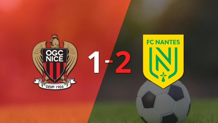 Ajustada victoria por 2 a 1 de Nantes