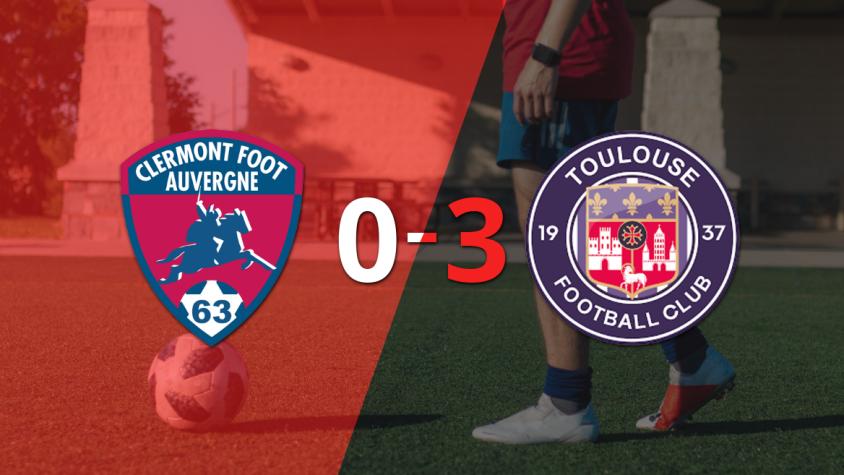 Con doblete de Vincent Sierro, Toulouse liquidó 3-0 a Clermont Foot
