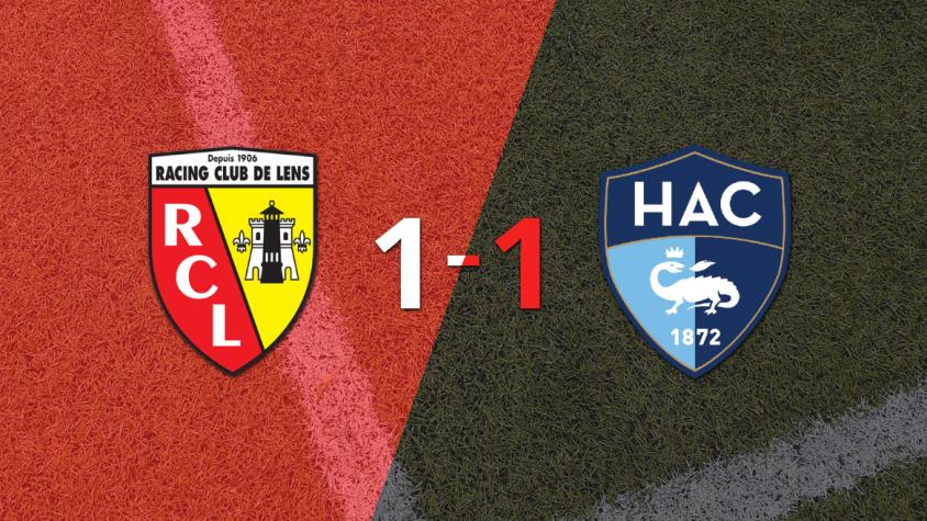 Lens no pudo en casa ante Le Havre AC y empataron 1-1 