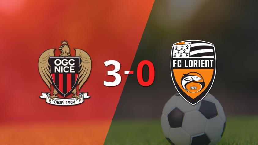 Nice le pasó por encima 3-0 a Lorient