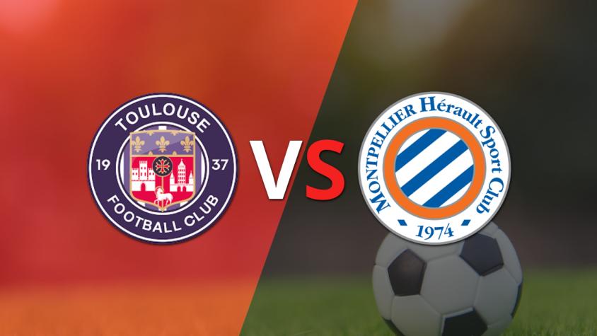 Al comienzo del segundo tiempo, Toulouse y Montpellier empatan 1-1