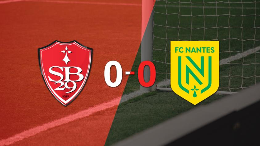 Stade Brestois no pudo con Nantes y empataron sin goles