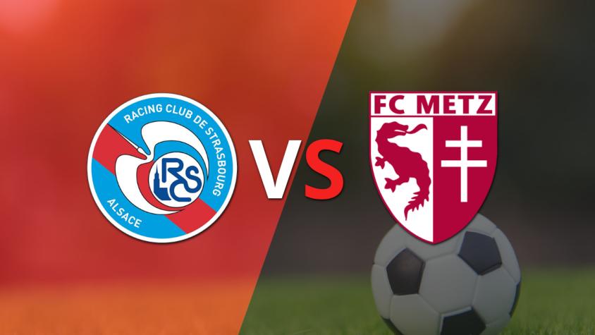 RC Strasbourg está venciendo 2-1 a Metz en el estadio la Meinau