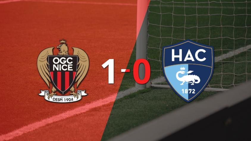 Con un solo gol, Nice derrotó a Le Havre AC en el estadio Le Grand Stade
