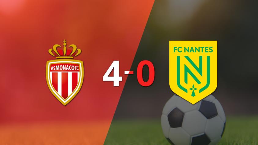 Goleada de Mónaco 4 a 0 sobre Nantes