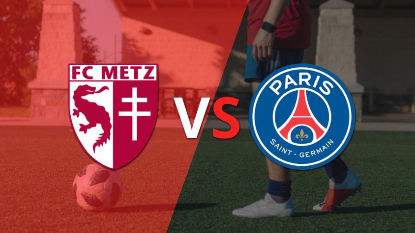 PSG se lleva la victoria parcial 2-0 sobre Metz