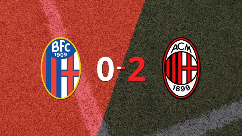 Milan le ganó como visitante a Bologna por 2 a 0