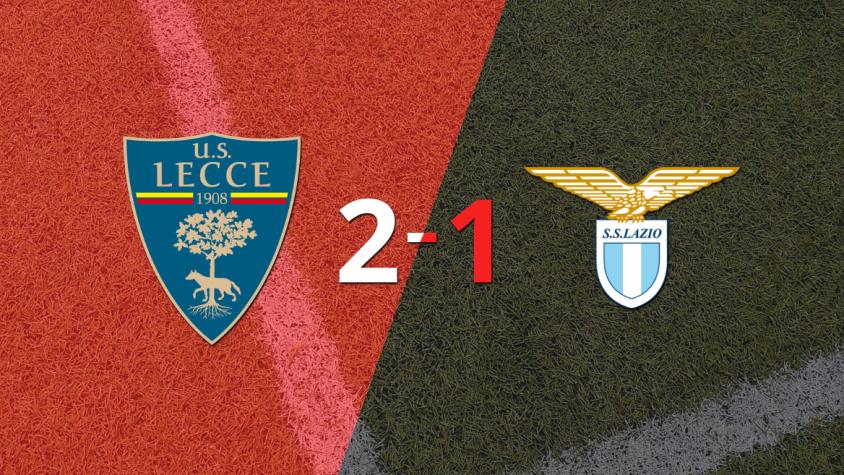 Lecce derrotó 2-1 en casa a Lazio