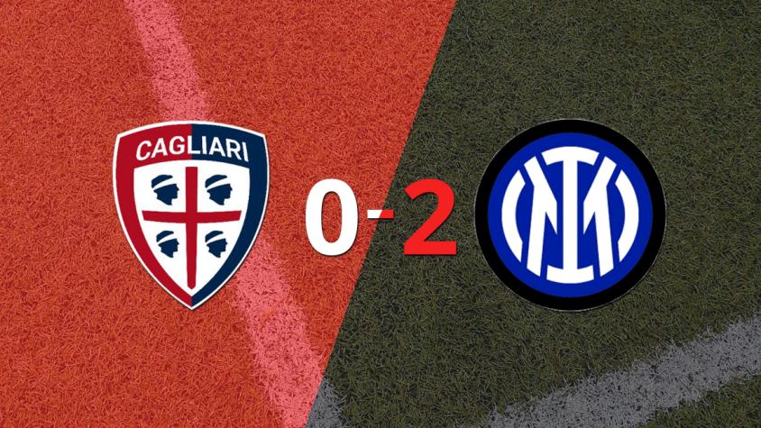 Inter le ganó como visitante a Cagliari por 2 a 0