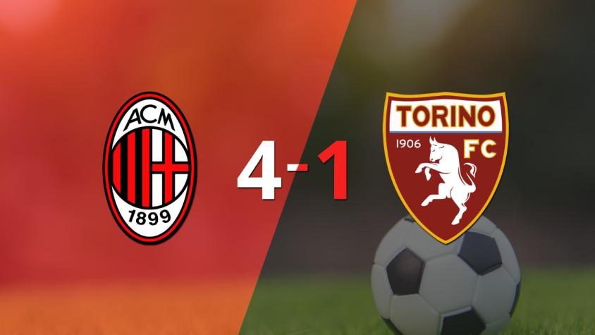 Doblete de Olivier Giroud en la goleada de Milan frente a Torino
