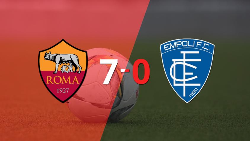 Paulo Dybala anotó un doblete en la goleada 7-0 de Roma a Empoli