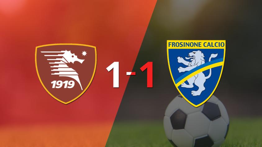 Empate a uno entre Salernitana y Frosinone