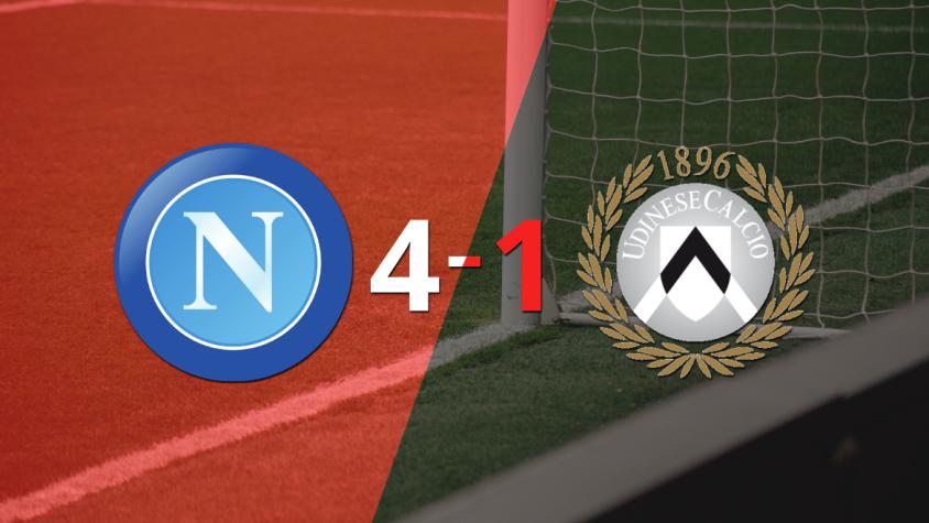 Napoli sentenció con goleada 4-1 a Udinese