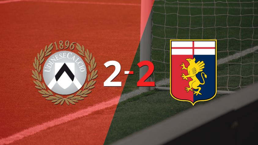 Con doblete de Albert Gudmundsson, Genoa empató con Udinese 2-2