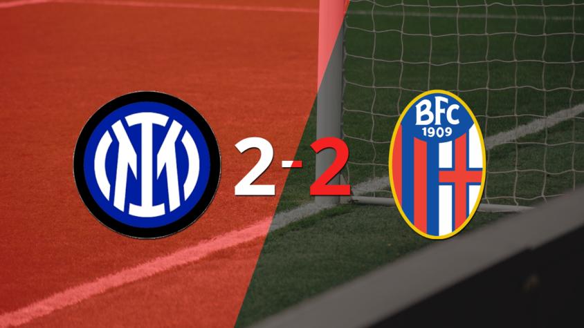Vibrante 2-2 entre Inter y Bologna