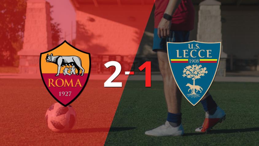 Roma le ganó a Lecce en su casa por 2-1