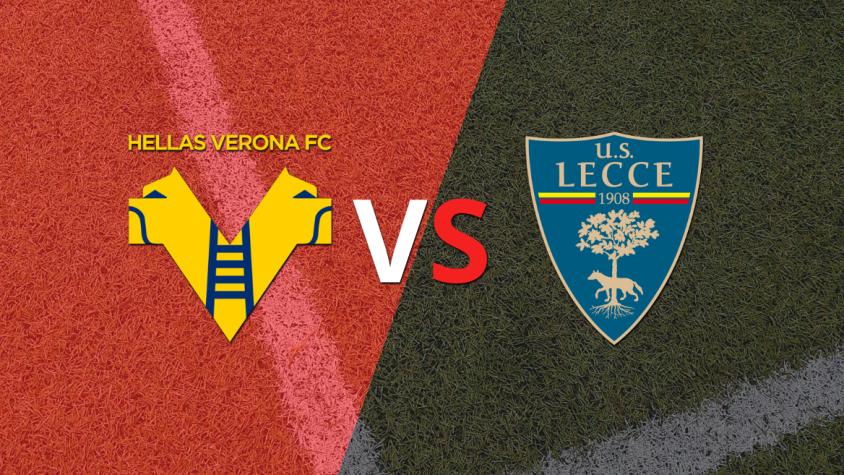 Hellas Verona anota para el empate 2-2 frente a Lecce